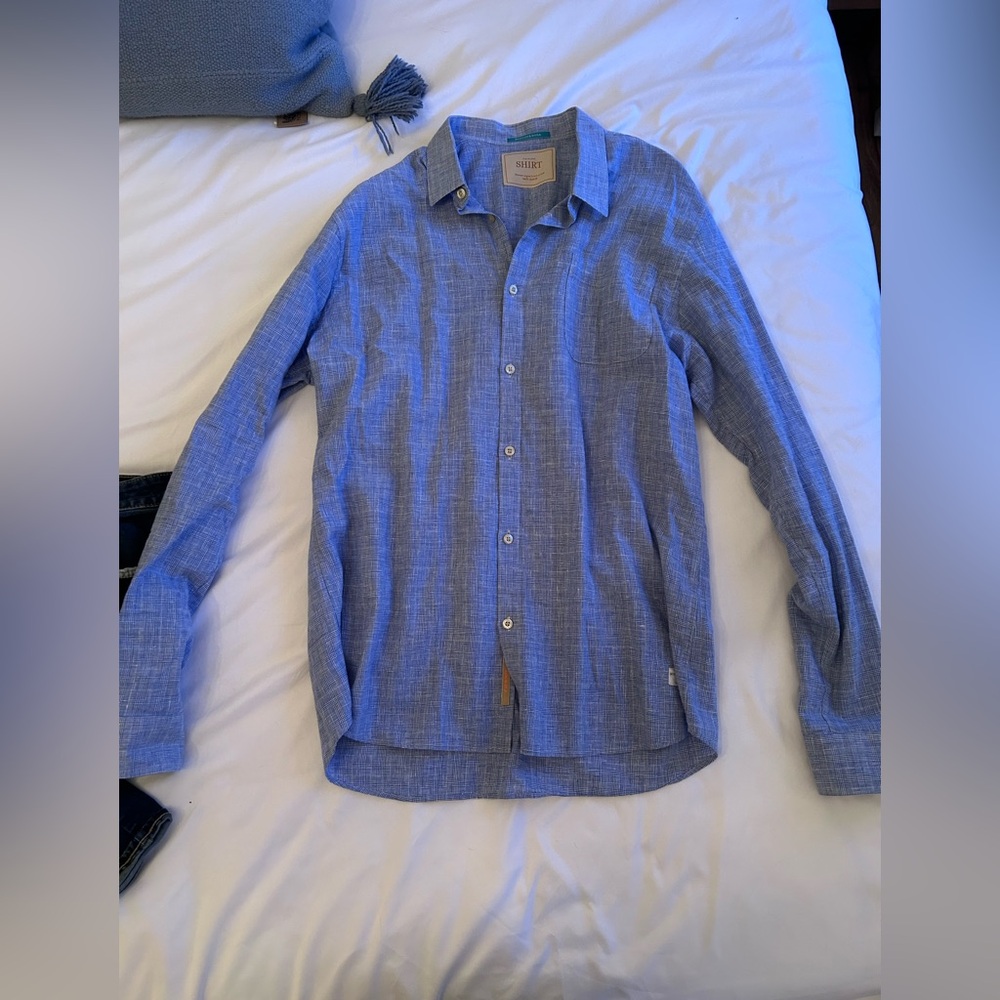 Blue Scotch & Soda Button-Down Shirt